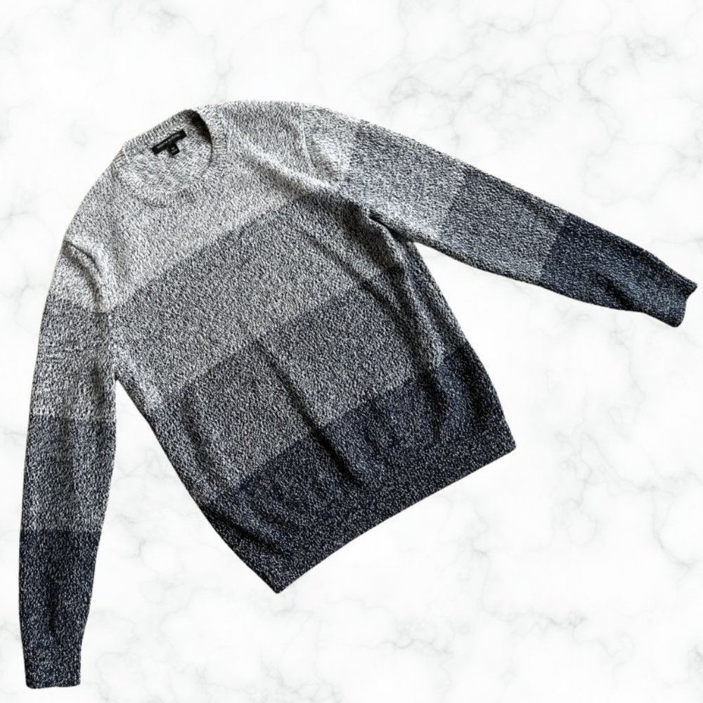 Banana Republic Gradient Tonal Crewneck Sweater MEN - SIZE MEDIUM